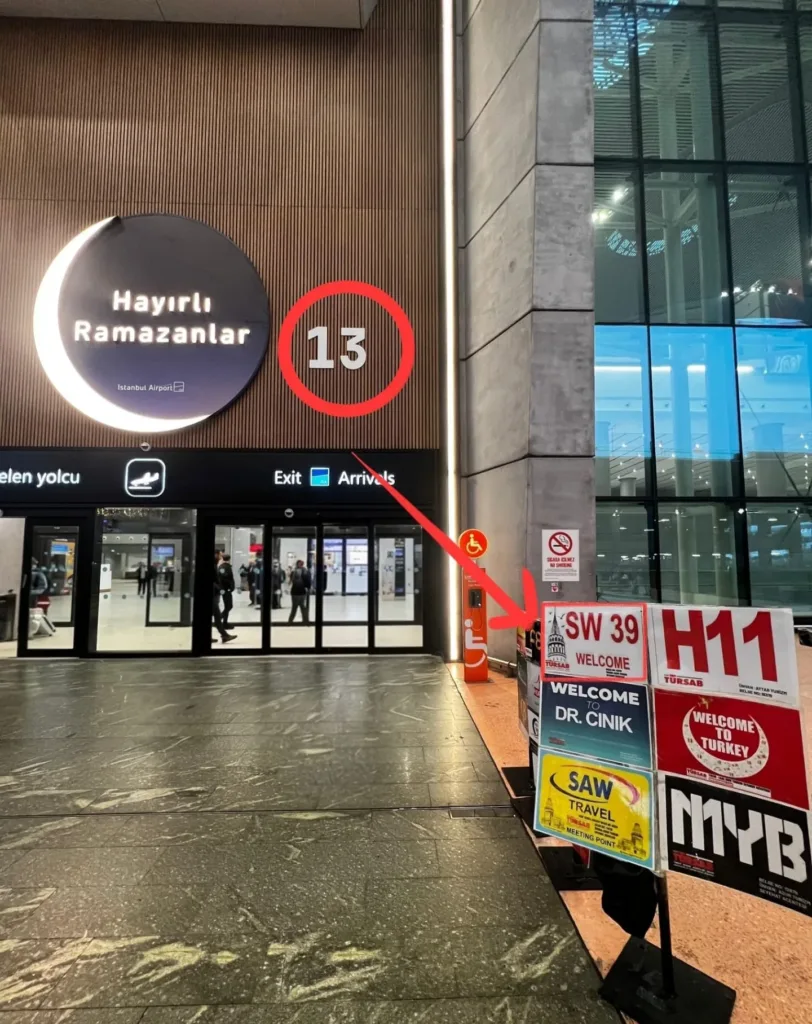 Where we meet you at Istanbul Airport (IST)