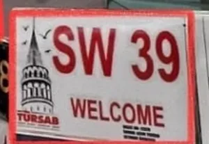 The board reading SW 39, at Istanbul Airport (IST)