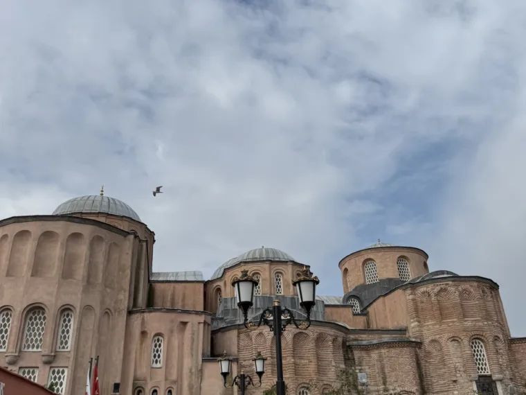 The Zeyrek Mosque, the former Byzantine Monastery of the Pantokrator, seen from the street